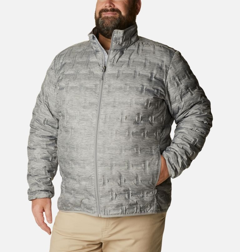 Jachete Din Puf Columbia Delta Ridge Barbati Gri | Plus Size UCMS0ZAQ9